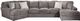 Jackson Furniture Mammoth 3 Piece Smoke Sectional Sofa-0