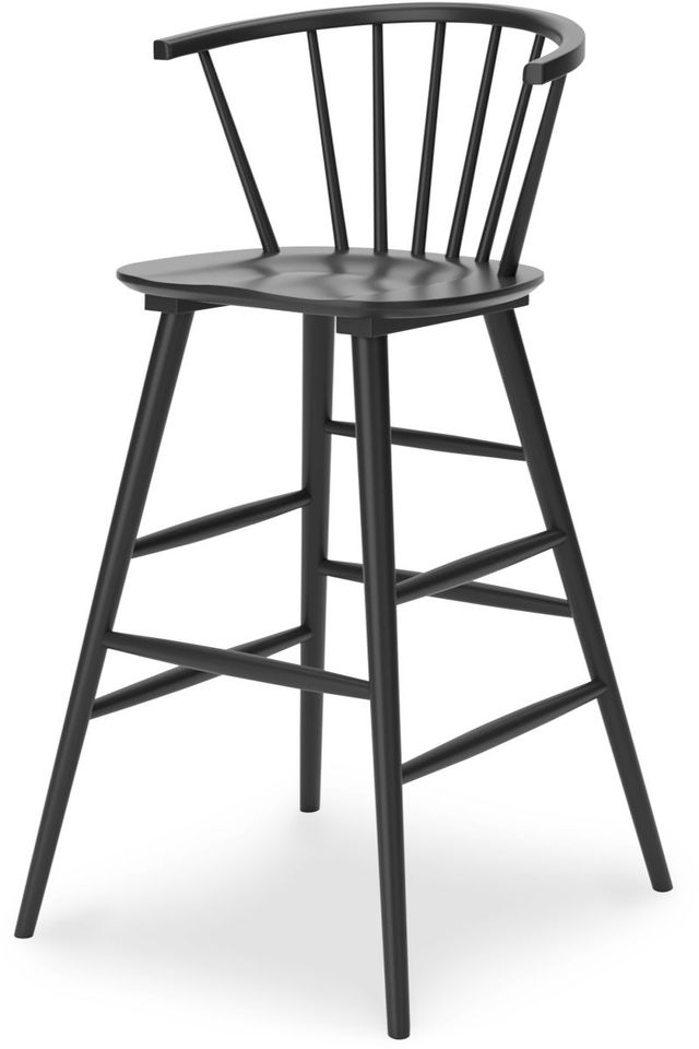 Signature Design by Ashley® Otaska Black Bar Stool-3