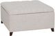 Linon Bella Natural Square Storage Ottoman-0