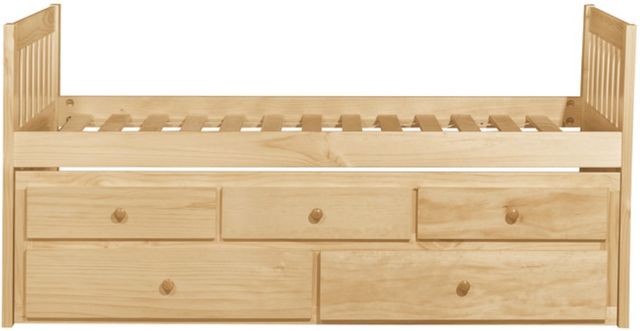 Homelegance® Bartly Natural Pine Twin/Twin Trundle Bed-2