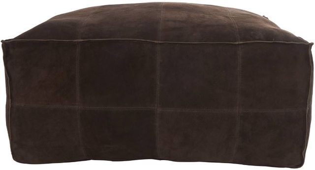 Deco Marche Dark Brown Square Pouf-1