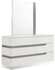 New Classic® Home Furnishings Paradox White Dresser and Mirror-0