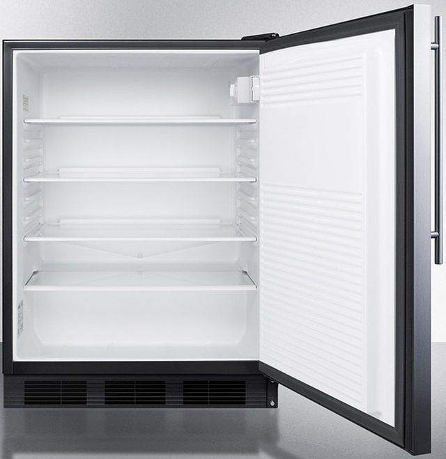 Accucold® by Summit® 24" 5.5 Cu. Ft. Stainless Steel Compact Refrigerator-2
