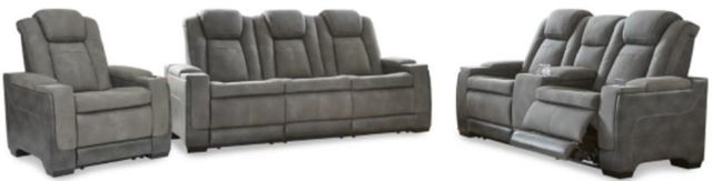 Signature Design by Ashley® Next-Gen DuraPella 3-Piece Slate Reclining Living Room Set-0