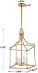 Uttermost® Montreal Warm Brass 4-Light Pendant-2