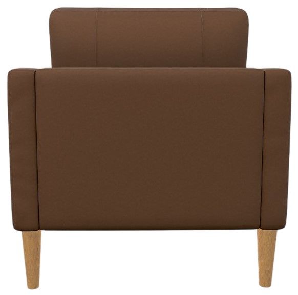 Best® Home Furnishings Customizable Trafton Leather Accent Chair with Honey Birch Legs-3