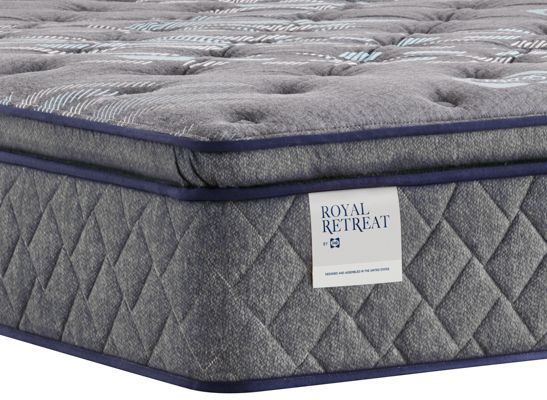 Royal Retreat by Sealy® Porter 14" Hybrid Soft Euro Top Split California King Mattress, Includes 2 Pieces-3