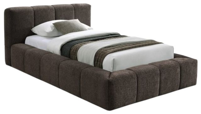 Meridian Furniture Carlin Brown Twin Upholstered Panel Bed-0