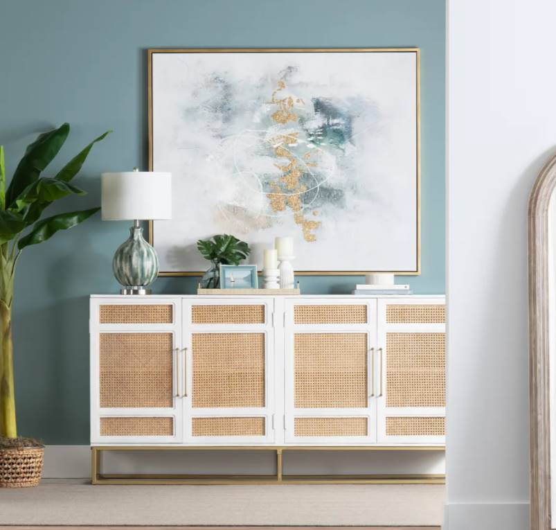 Crestview Collection Biscayne Media Credenza Sideboard