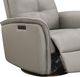 Leather Italia™ Cambria Kelly Medium Gray Power Swivel Glider Recliner-1