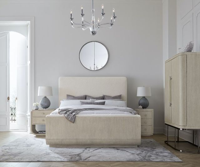 Hooker® Furniture Modern Mood Diamond/Inverness Natural King Upholstered Panel Bed-1