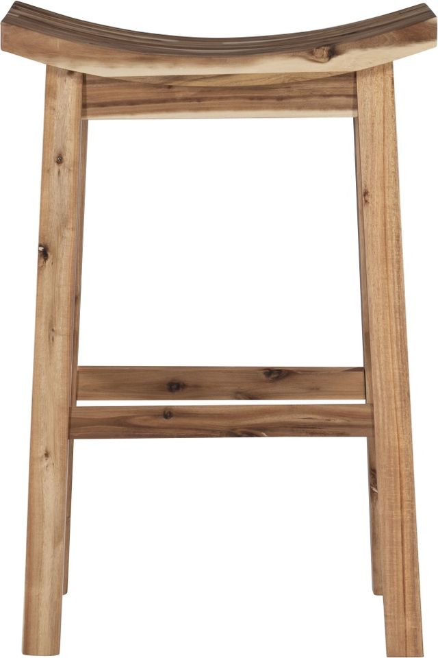 Powell® Archer Light Natural Saddle Bar Stool-1