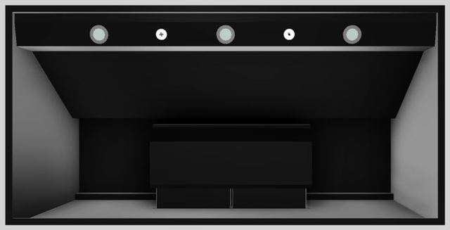 Vent-A-Hood® 48" Wall Mounted Range Hood-Black-1
