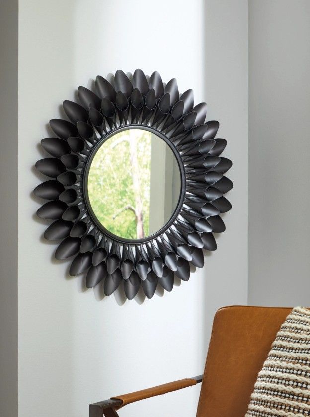 Signature Design by Ashley® Ryenmour Oil Rubbed Bronze Accent Mirror-5