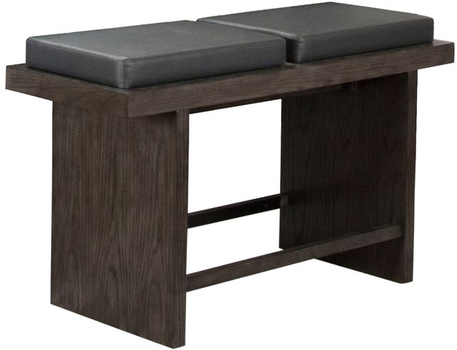 Cramco Cougar/Lyons Charcoal Gray/Smoke Counter Height Bench-0