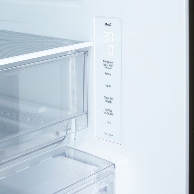 LG 33” 25.5 Cu. Ft. Black Stainless Steel Bottom Freezer Refrigerator-3