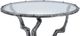 A & B Home Glass Top Side Table with Antique Silver Base-4
