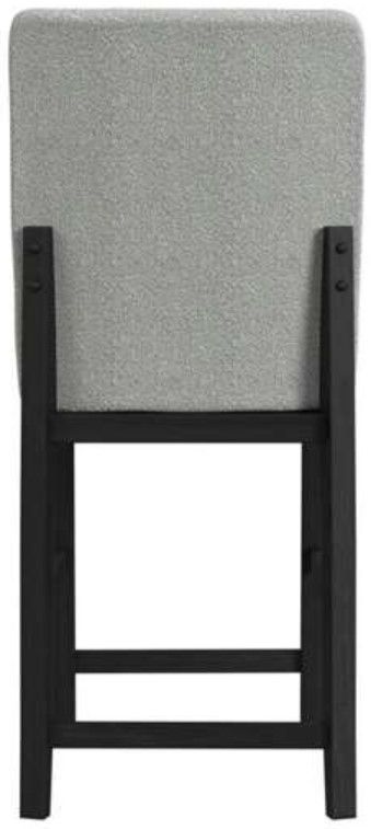 Elements International Portland Black/Gray 20" Bar Stool-4