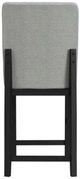 Elements International Portland Black/Gray 20" Bar Stool-4