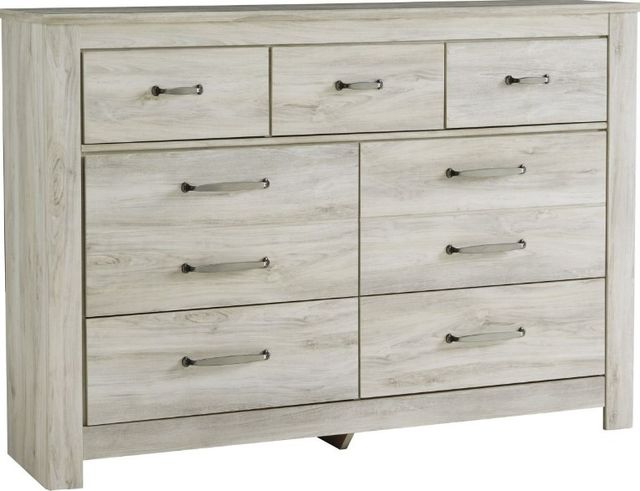 Signature Design by Ashley® Bellaby 4-Piece Whitewash King Storage Platform Bed Set-2