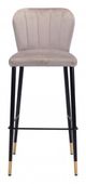 Zuo® Manchester Gray Set of 2 Bar Chairs-1