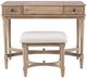 Linon Cyndi 2-Piece Gray Wash Vanity Set-4