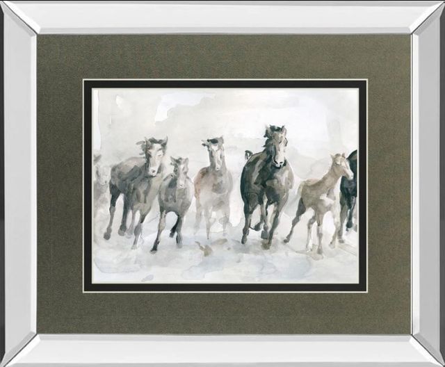Classy Art Running Wild by Carol Robinson Mirror Framed Wall Art-0