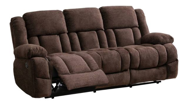 Mazin Furniture Presley Brown Power Reclining Sofa-1