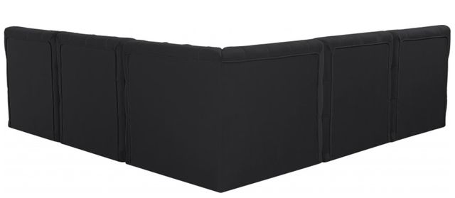 Meridian Furniture Tuft 5-Piece Black Modular Sectional Set-2