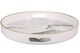 A & B Home Quinn 2-Piece Black/White Round Trays-2