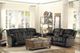 Homelegance® Laurelton Chocolate Double Manual Reclining Sofa-4
