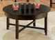Handstone Customizable Demilune Espresso 44"D Round Coffee Table-0
