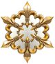 A & B Home Antique Gold 19" Mirror-1