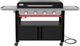 Weber® Slate® 36" 4-Burner Black Rust-Resistant Outdoor Freestanding Natural Gas Griddle with Closed Cabinet-0