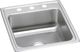 Elkay Lustertone® Classic Lustrous Satin 19-1/2" x 22" x 5" 2-Hole Single Bowl Drop-In ADA Sink-0