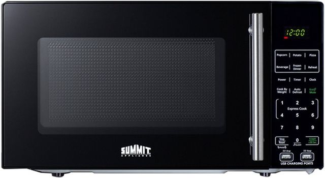 Summit® 0.7 Cu. Ft. Black Countertop Microwave