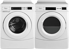 Whirlpool Commercial White Front Load Laundry Pair
