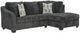 Signature Design by Ashley® Biddeford 2-Piece Shadow Right-Arm Facing Sectional and Chaise-0