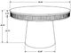 Coaster® Ortega White Top Dining Table with Natural Base-2