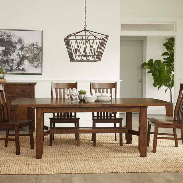 Napa Furniture Design Whistler Retreat Chestnut Dining Table with Extension-1