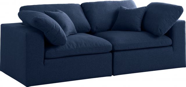 Meridian Furniture Serene Navy Modular Sofa-0