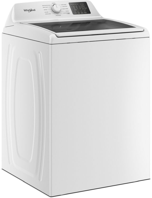 Whirlpool® 4.3 Cu. Ft. White Impeller Top Load Washer with Quick Wash Cycle and Soft Close Glass Lid-3