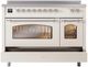 Ilve® Nostalgie II Series 48" Antique White Pro Style Induction Range-4