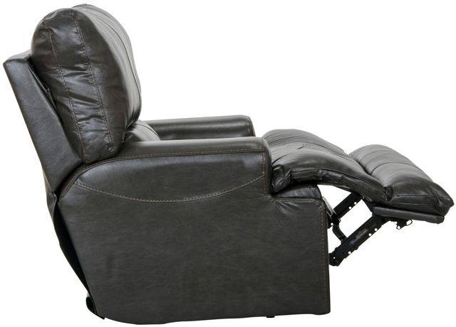 Catnapper® Wembley Steel Leather Lay Flat Recliner-4