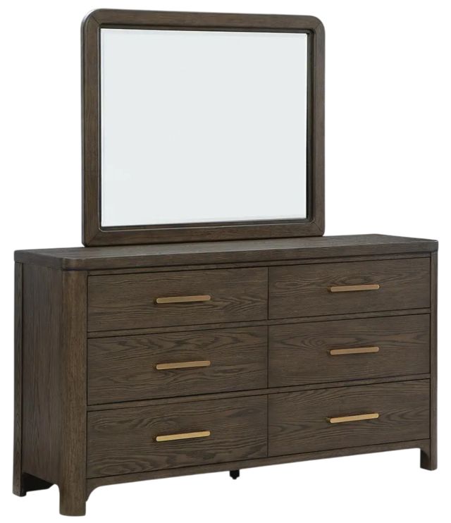 Signature Design by Ashley® Radkin Burnished Brown Dresser and Mirror-0