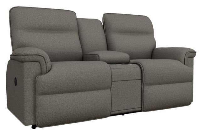 La-Z-Boy® Jay Granite Manual Reclining Loveseat with Console-0
