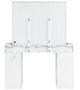 Coaster® Regina 3-Piece White Vanity Table Set-3