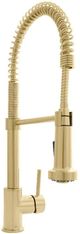 ZLINE Autograph Edition Apollo Polished Gold Pull Down Spring Single Handle Kitchen Faucet-0