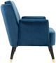 A & B Home Dougray Black/Blue Armchair -2