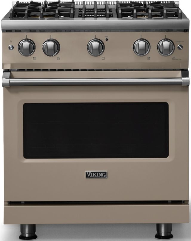Viking® 5 Series 30" Nantucket Pro Style Gas (LP) Range with Polished Chrome Trim-0